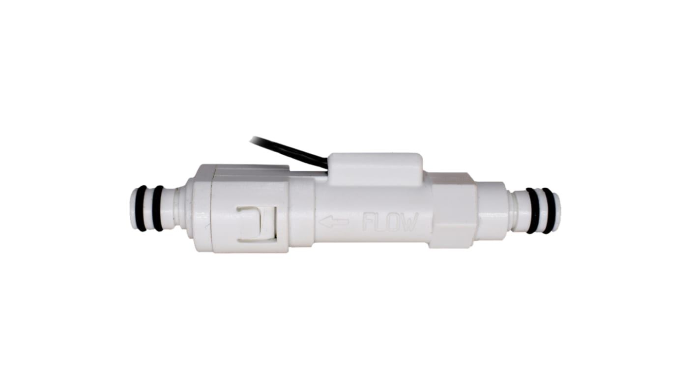 Gems Sensors FS-380P Series Piston Flow Switch for Liquid, 1.5 gal/min Max