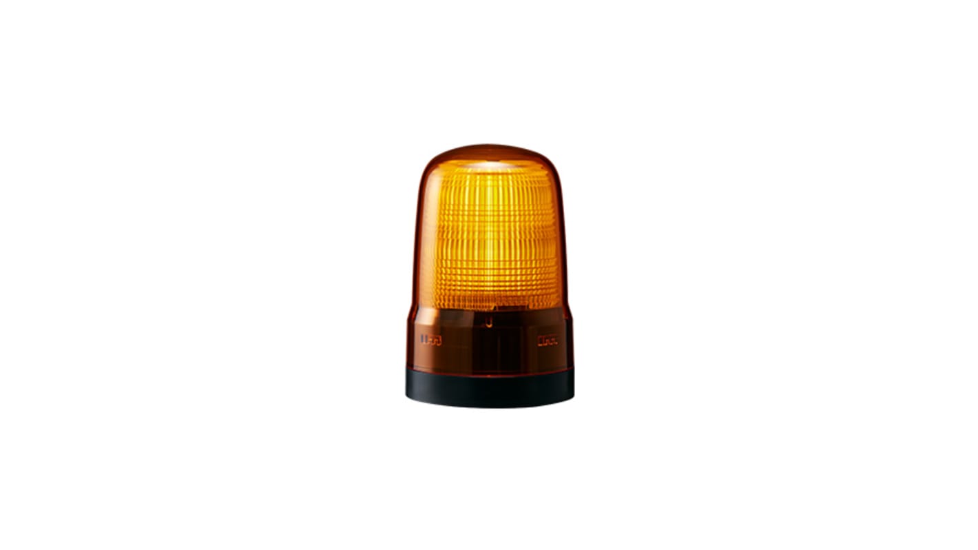 Patlite SF Series Amber Multiple Effect Beacon, 100→ 240 VAC, Base Mount, LED Bulb, IP66