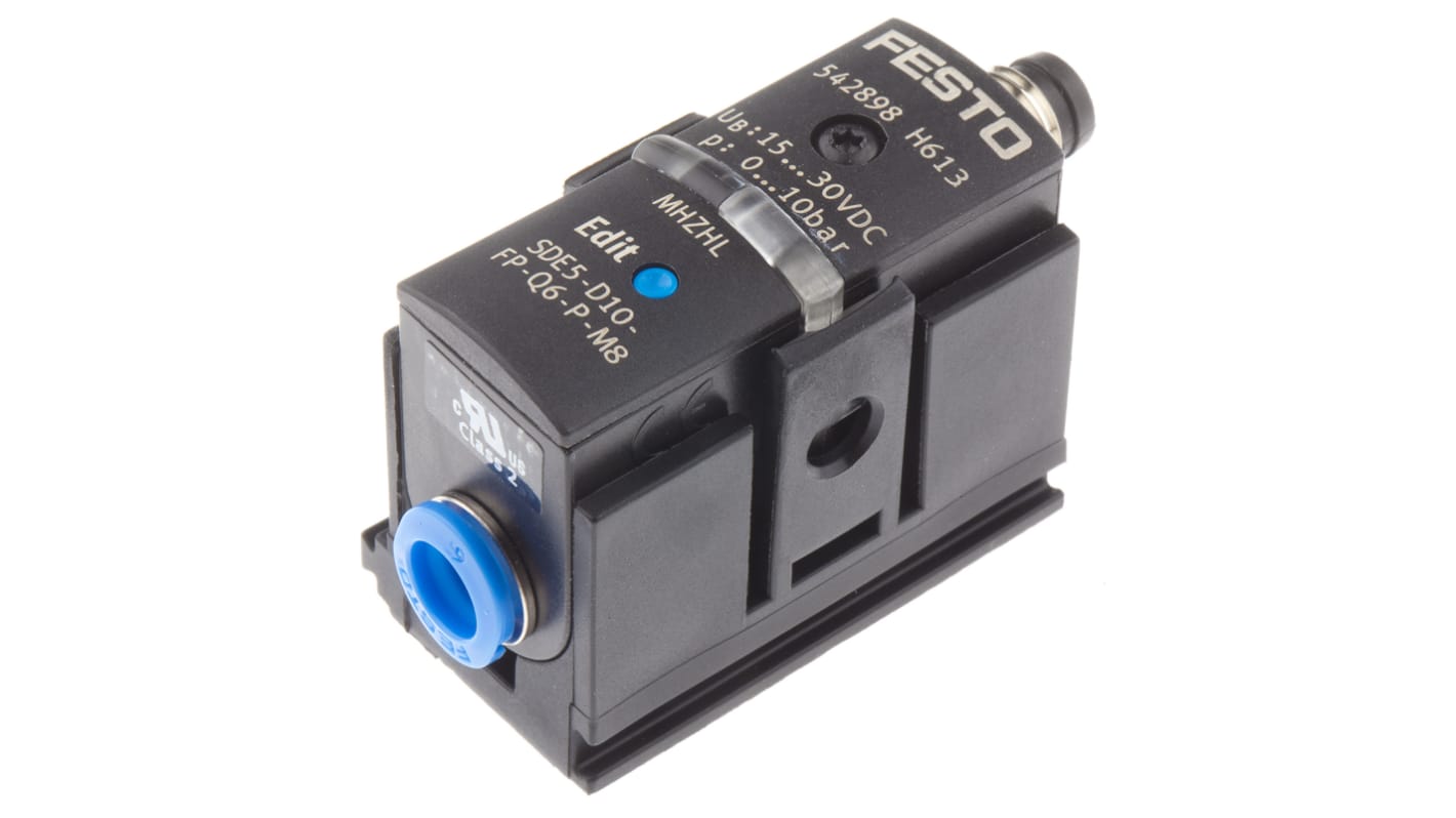 Festo Pressure Sensor, 12 to 24V dc, IP40 10bar