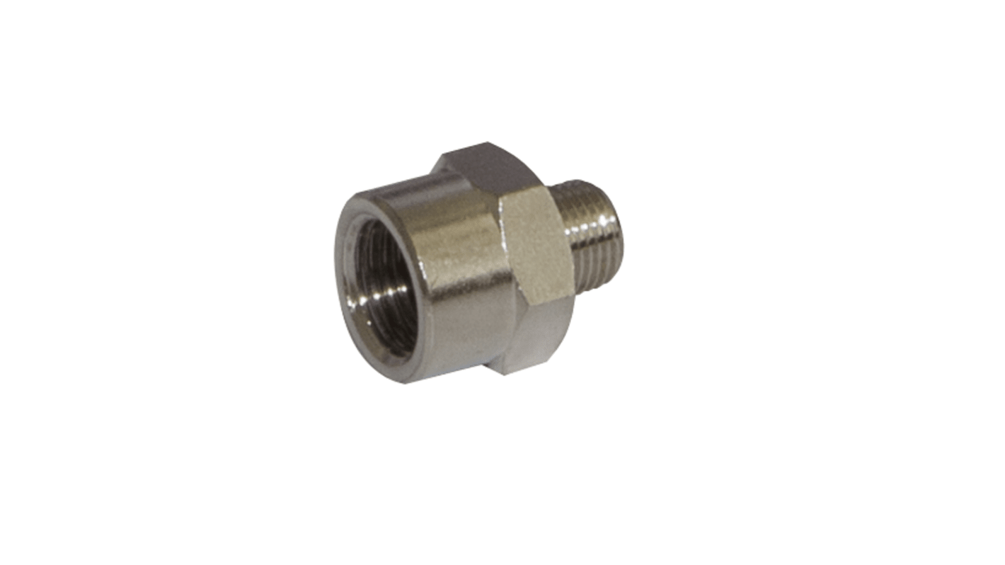 IMI Norgren 15 Series Straight Fitting, R 1/4 Male to G 1/2 Female, Threaded Connection Style