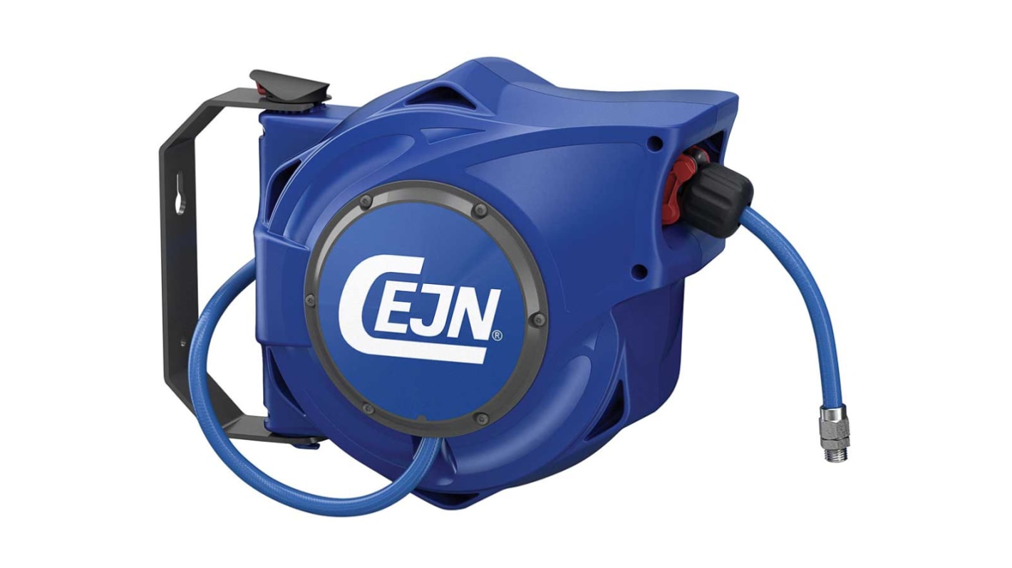 CEJN 1/4 in BSPT 8mm Hose Reel 16 bar 7m Length, Wall Mounting