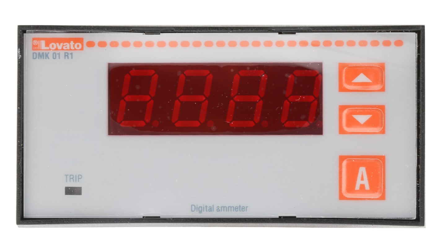 Lovato Digital Ammeter AC, 45mm x 91mm, ±0.5 %