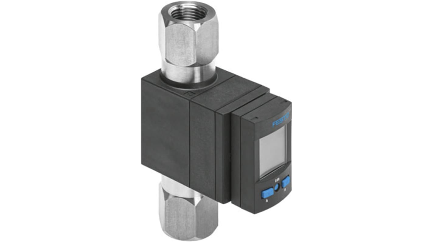 Festo Flow Sensor Flow Controller, IP65, 0 → 10V, NO/NC Operation, SFAW, 8036876