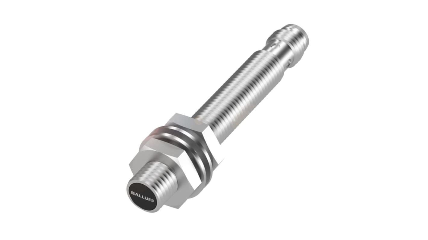 BALLUFF BES Series Inductive Barrel-Style Inductive Proximity Sensor, M8 x 1, 3mm Detection, PNP Output, 10 → 30