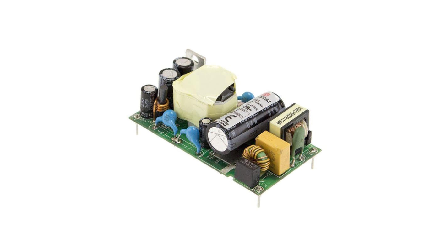 Mean Well Switching Power Supply, 12V dc, 2.5A, 30W, 1 Output 80 → 264V ac Input Voltage