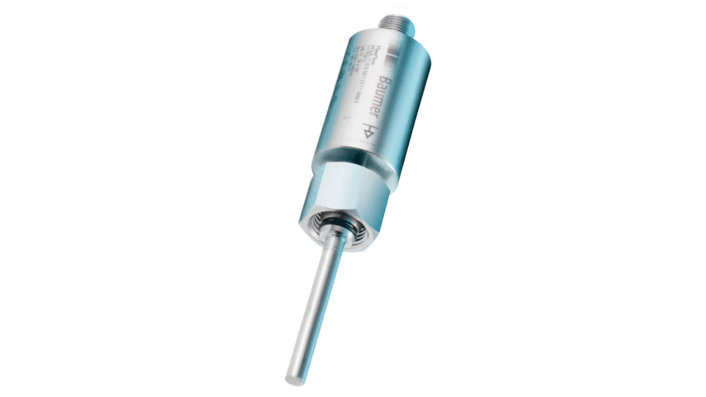 Baumer PF20S Series FlexFlow Flow & Temperature Measurement Sensor Flow Sensor for Liquid, 10 cm/s Min, 400 cm/s Max