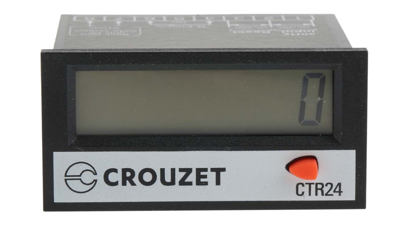 Crouzet CTR24 Counter, 8 Digit, 260 V ac/dc