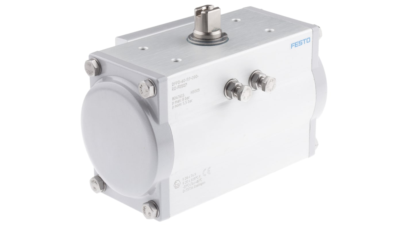 Festo DFPD Series 8 bar Double Action Pneumatic Rotary Actuator, 90° Rotary Angle