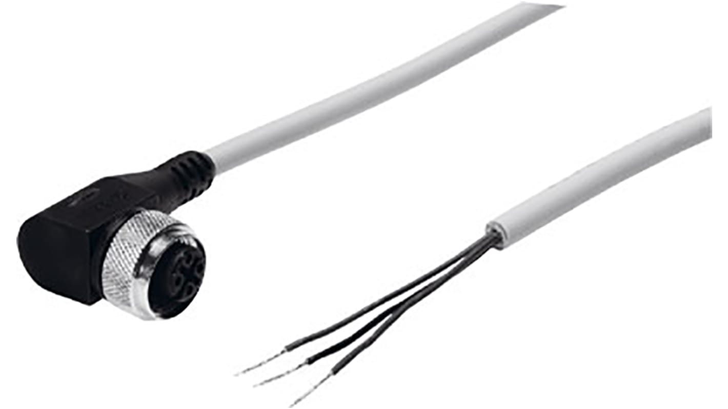 Festo Connecting Cable Pneumatic Sensor, IP65, IP67, IP68, 0 → 250 V ac/dc, SIM-M12, 159431