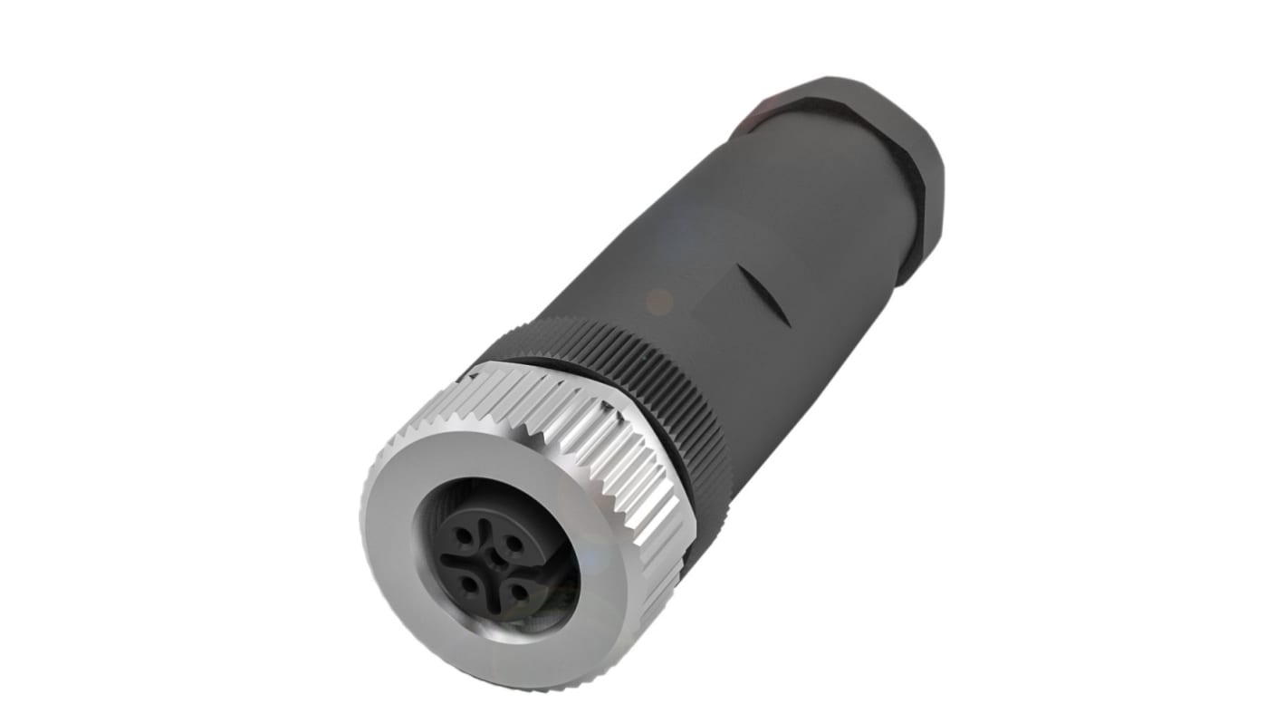 BALLUFF Industrial Circular Connectors, 5 Contacts, Cable Mount, M12 Connector, Socket, IP67