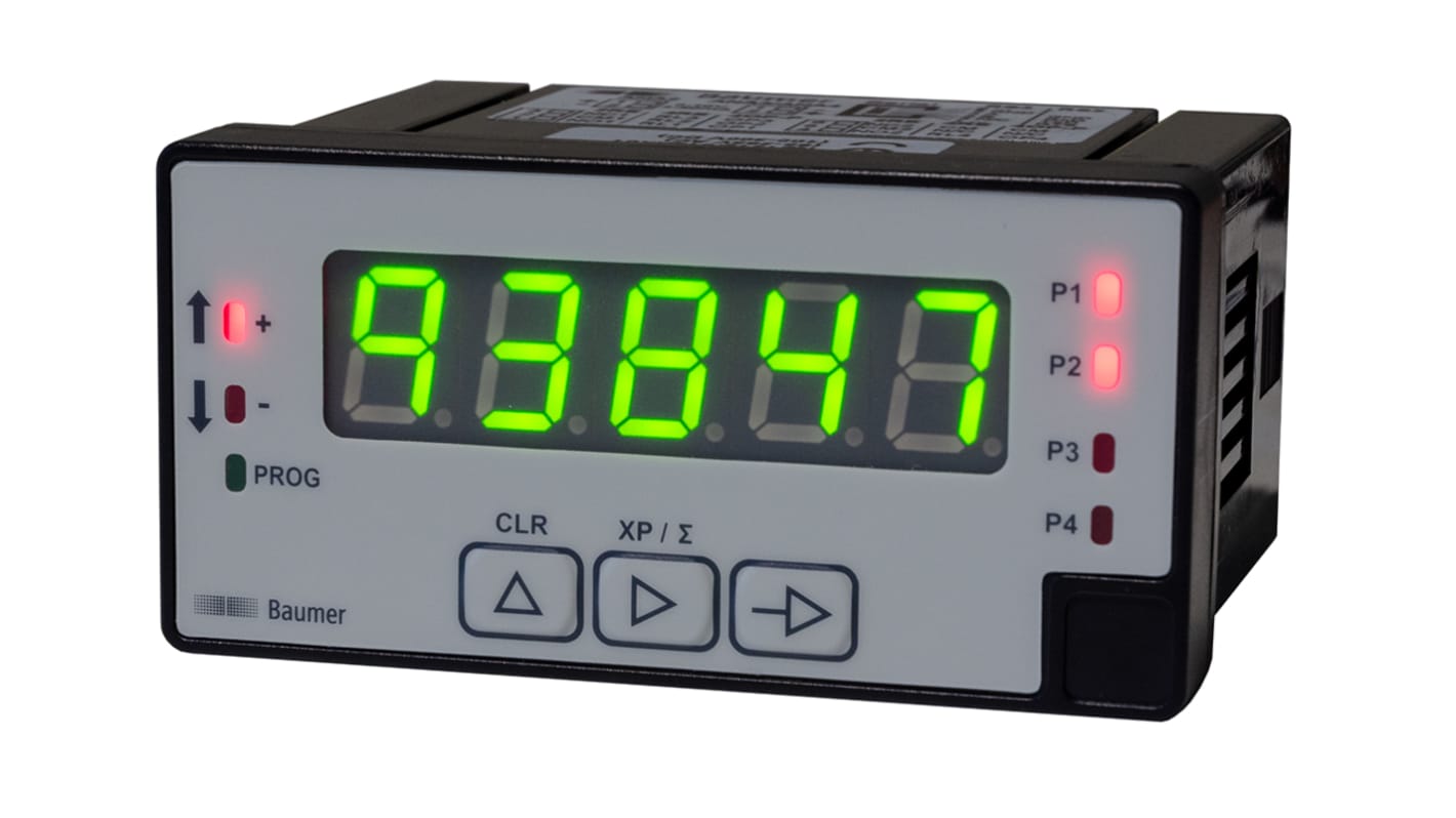 Baumer NE1218 Counter Counter, 5 Digit, 15kHz, 265 V ac, 300 V dc
