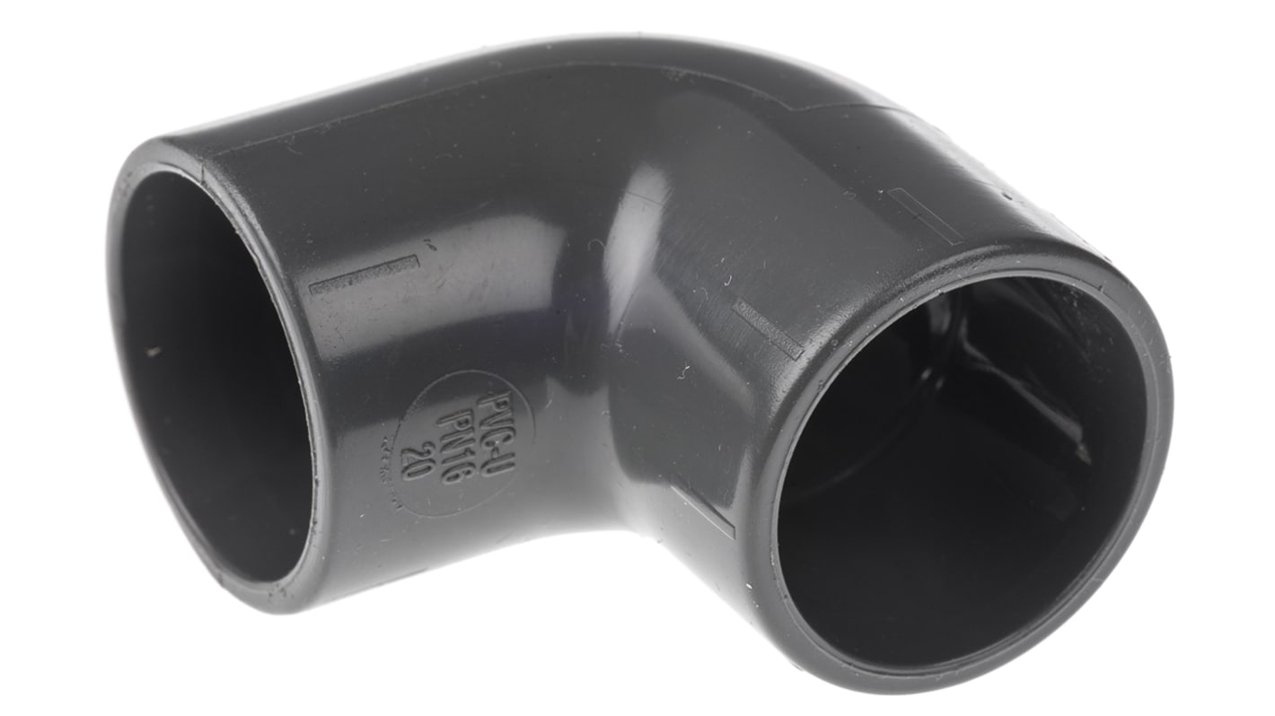 Georg Fischer 90° Elbow PVC Pipe Fitting, 20mm