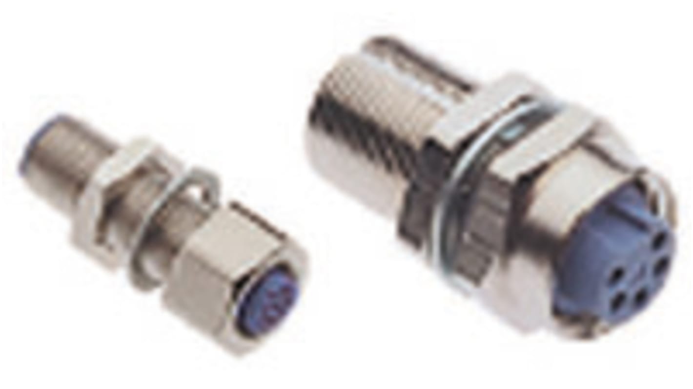 Turck Circular Connector, 5 Contacts, Panel Mount, M12 ConnectorPlug and Socket, Male and Female Contacts, IP67, FKM