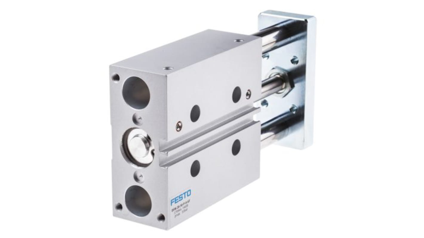 Festo Pneumatic Guided Cylinder - 170845, 20mm Bore, 80mm Stroke, DFM Series, Double Acting