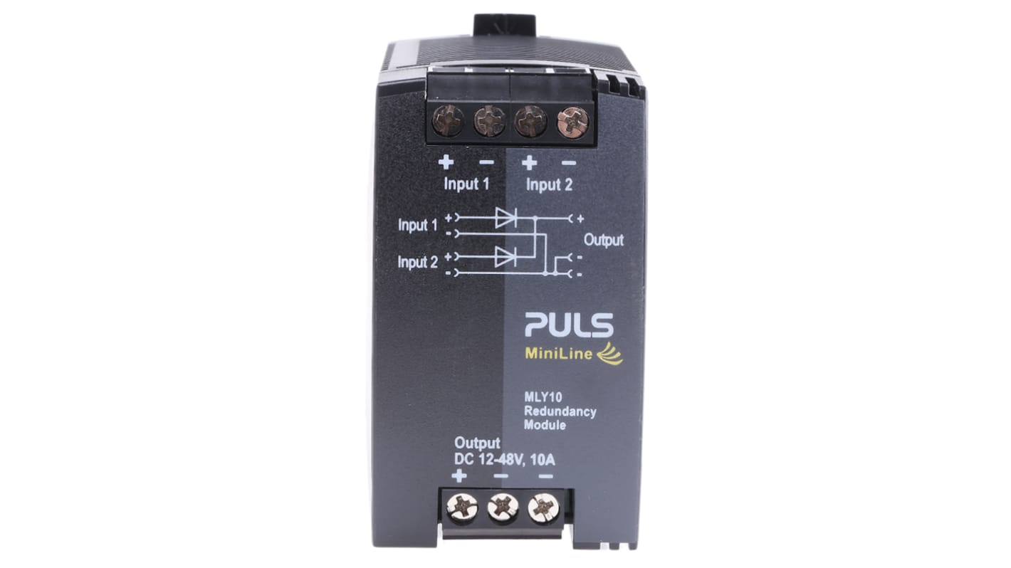 PULS MiniLine MLY Dual Redundancy Module, 24V dc, 10A Output, 9W