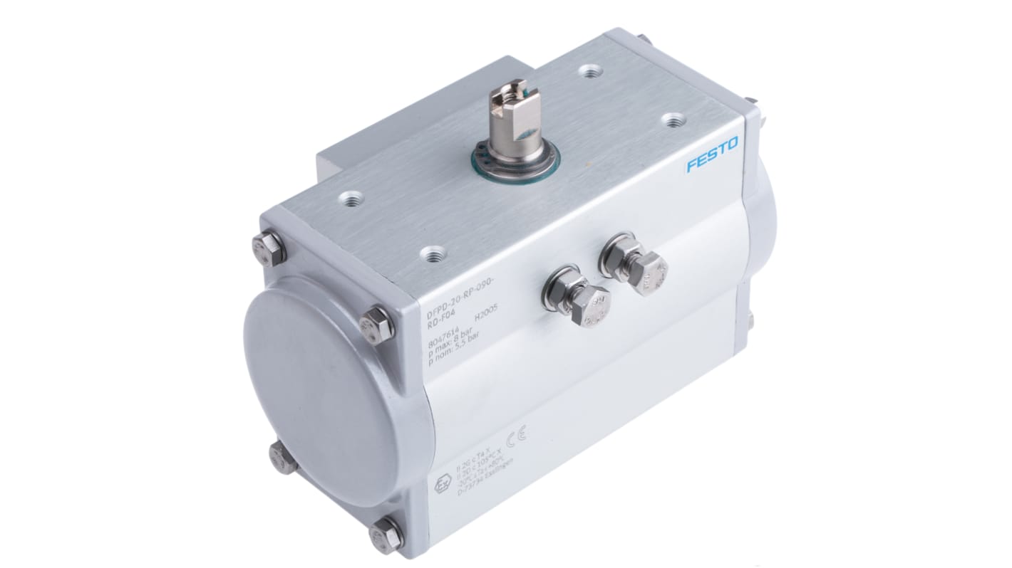 Festo 8 bar Double Action Pneumatic Rotary Actuator, 90° Rotary Angle