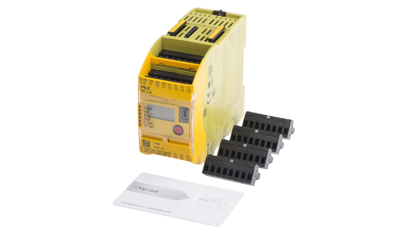 Pilz PNOZmulti 2 PNOZ m BO Series Safety Controller, 20 Safety Inputs, 4 Safety Outputs, 24 V dc