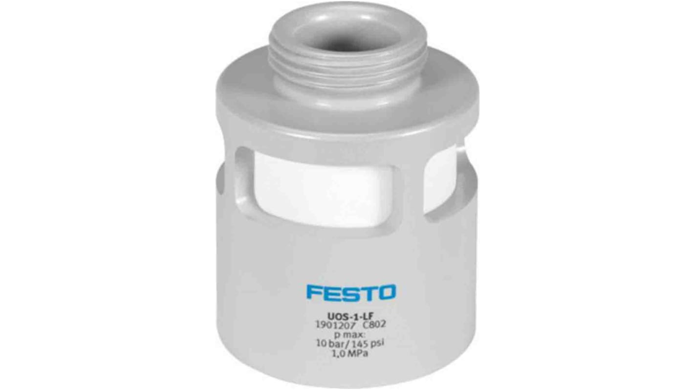 Festo UOS PE 10bar Pneumatic Silencer, Threaded, G 1 Male