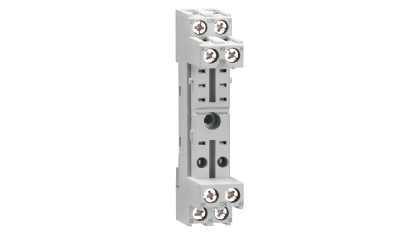 Lovato HR SERIES 230V ac DIN Rail Relay Socket, for use with Relay