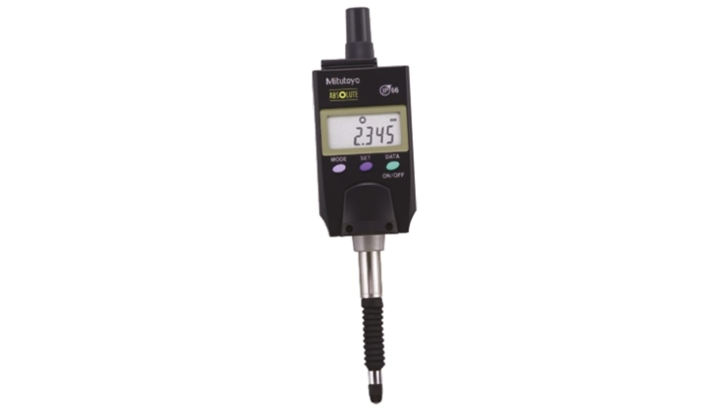 Mitutoyo 543-575Metric Dial Indicator, Maximum of 12.7 mm Measurement Range, 0.001 mm, 0.01 mm Resolution , 0.003 mm,