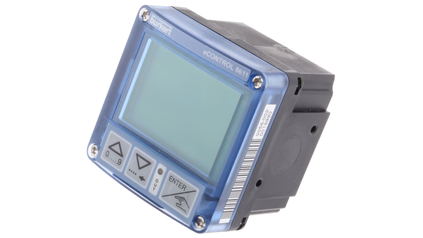 Burkert Compact Mount Flow Controller, Analogue, PTM, PWM Output, 24 V dc, DN 6 → 65 mm Pipe