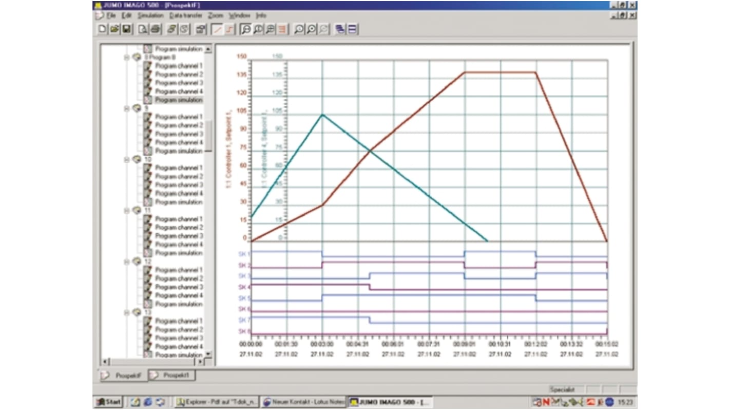 Temperature Control Software for use with DICON 400 Series, DICON 401 Series, DICON 500 Series, DICON 501 Series,