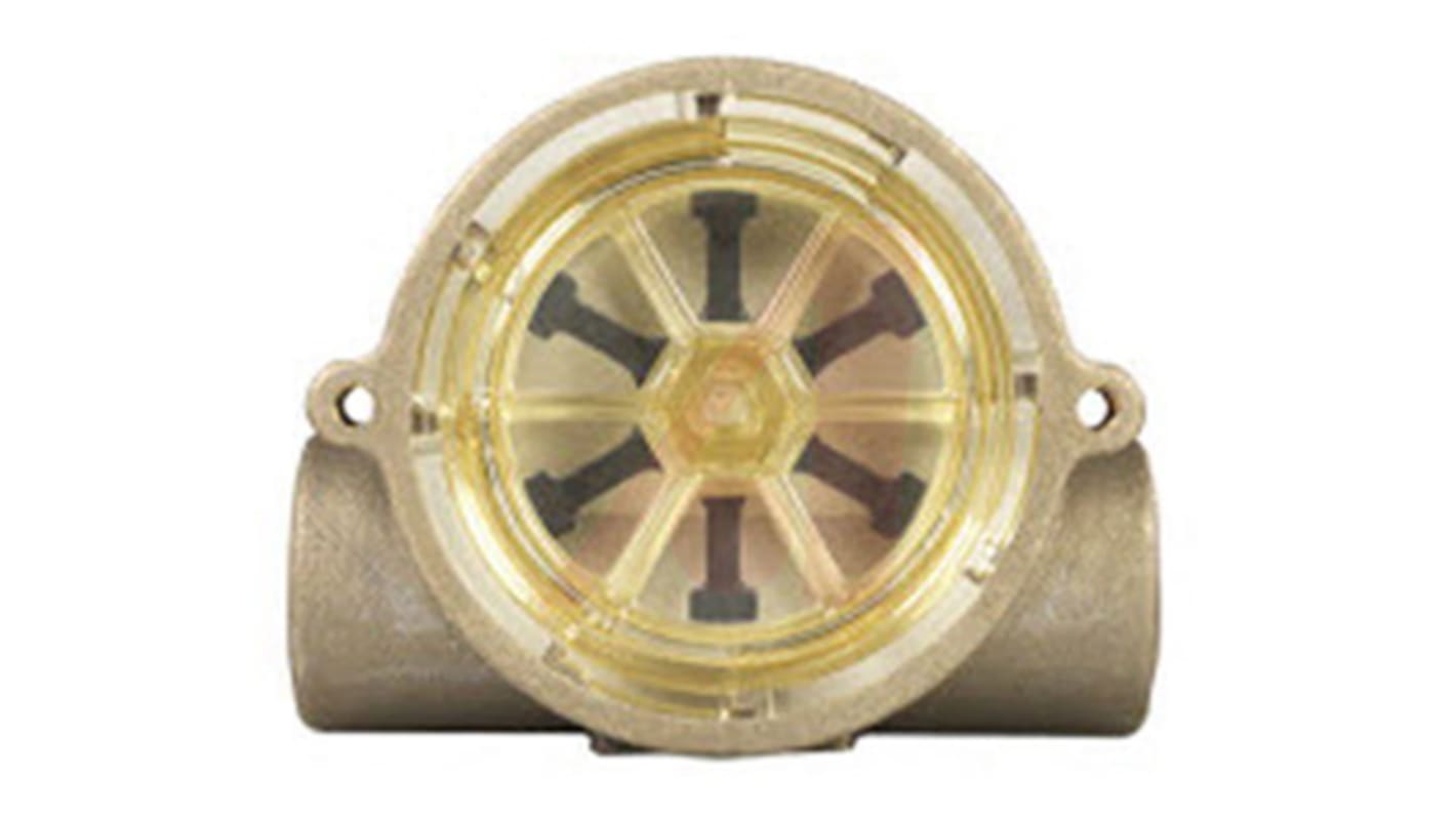 Gems Sensors RFS Series RotorFlow Electronic Flow Sensor for Liquid, 5 gal/min Min, 300 gal/min Max
