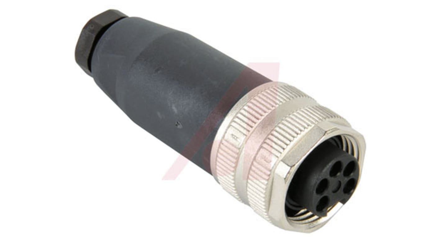 Turck Circular Connector, 5 Contacts, Cable Mount, Plug, Female, IP67, B Series