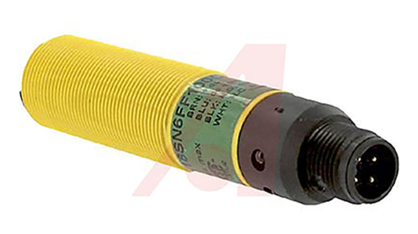 Banner Diffuse Photoelectric Sensor, Barrel Sensor, 100 mm Detection Range