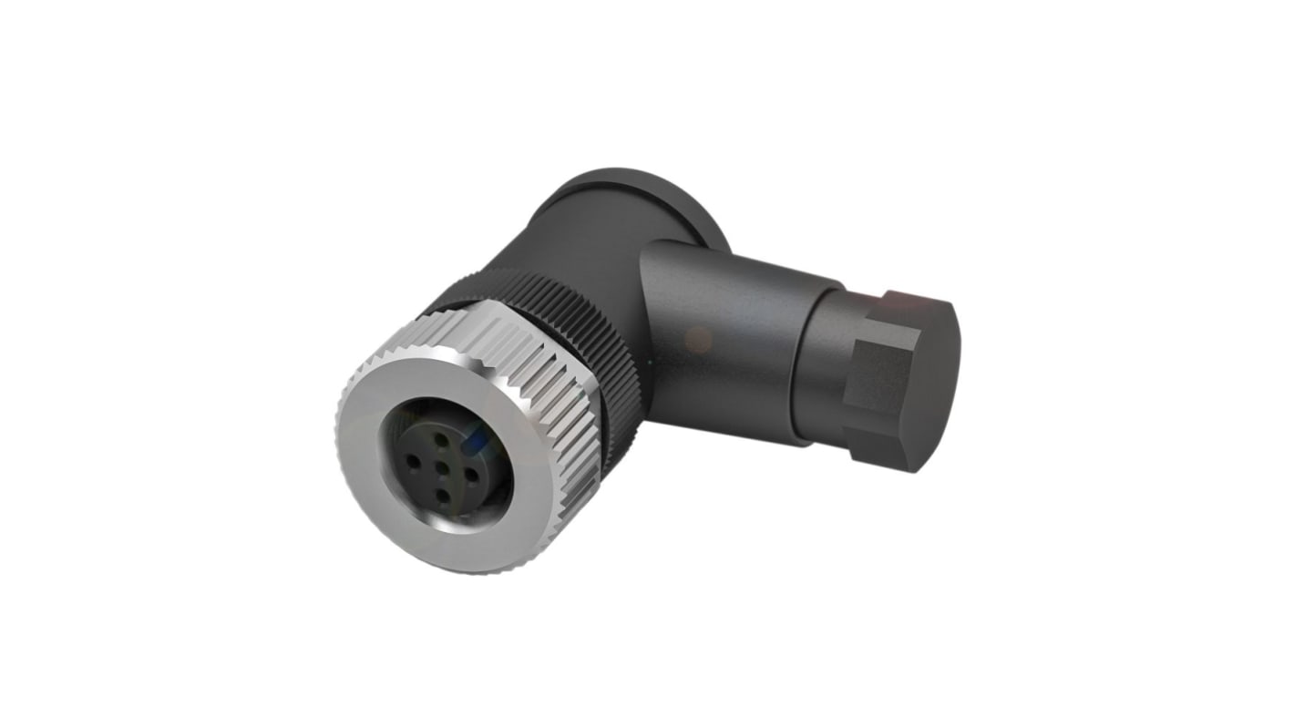 BALLUFF Industrial Circular Connectors, 5 Contacts, Cable Mount, M12 Connector, Socket, IP67