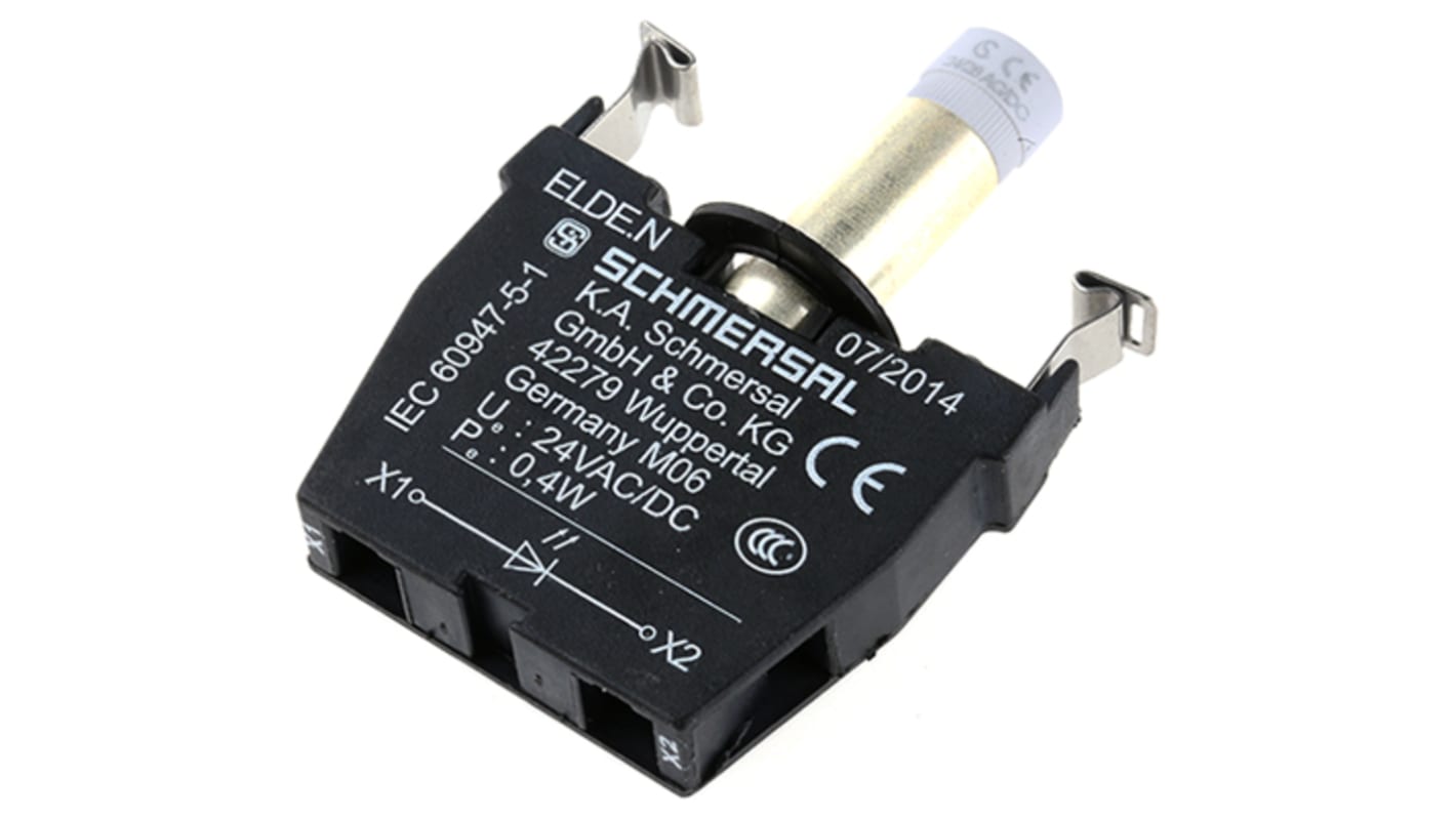 Schmersal 3-Way Connector & Terminal Block, 8A, Screw Down Terminals, Plug-In