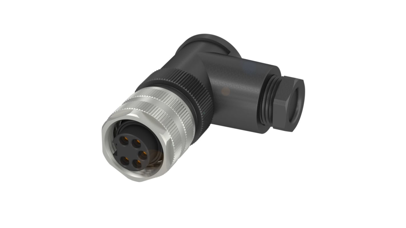 BALLUFF Industrial Circular Connectors, 5 Contacts, Cable Mount, Socket, IP67