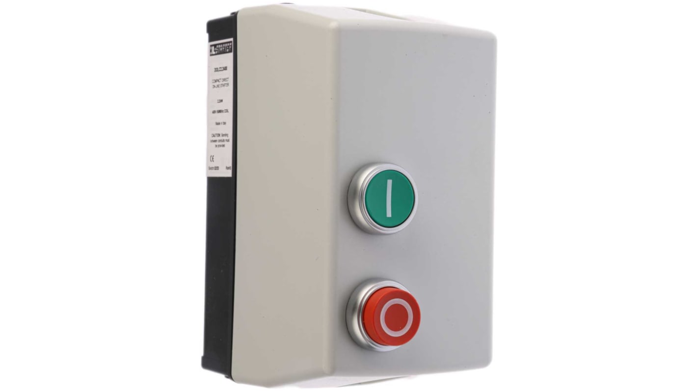 Lovato 2.2 kW DOL Starter, 400 V ac, 3 Phase, IP65