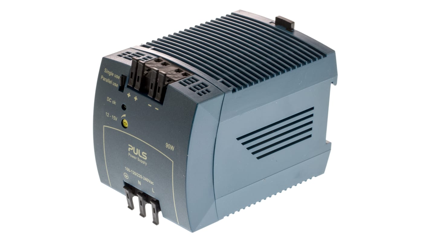 PULS MiniLine MLY Switch Mode DIN Rail Power Supply, 220 → 240V ac ac Input, 12V dc dc Output, 7.5A Output, 90W