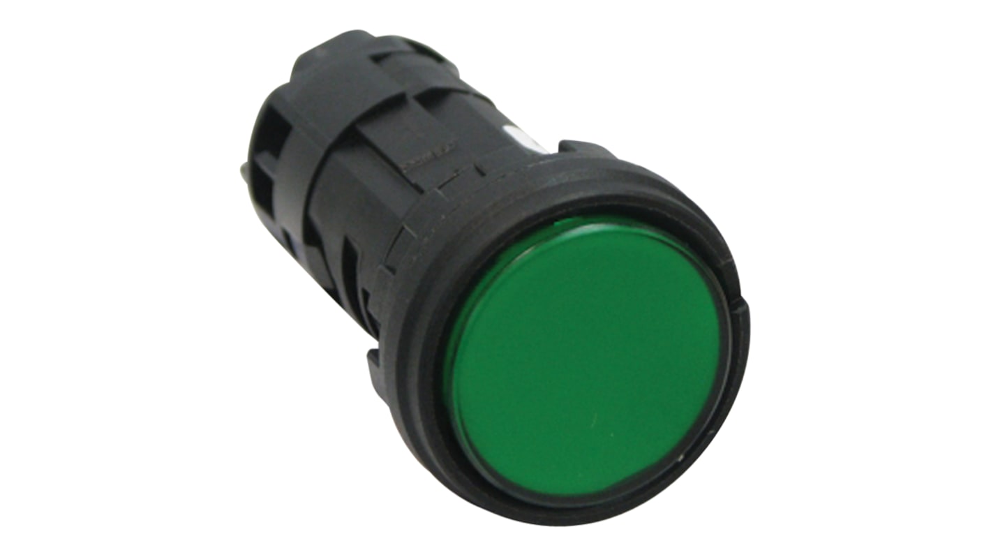 Idec Green Panel Mount Indicator, 24.1 x 22.3mm Mounting Hole Size, Screw Terminal Termination