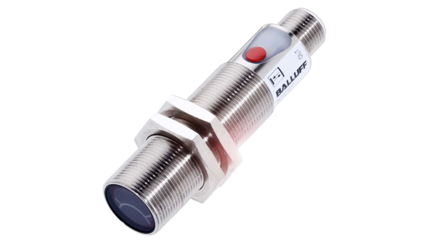 BALLUFF Diffuse Photoelectric Sensor, Barrel Sensor, 1 mm → 500 mm Detection Range IO-LINK