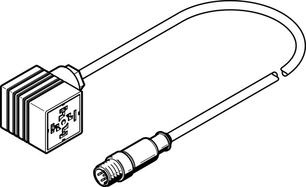 connecting cable NEBC-A1W3-K-0.3-N-M12G5