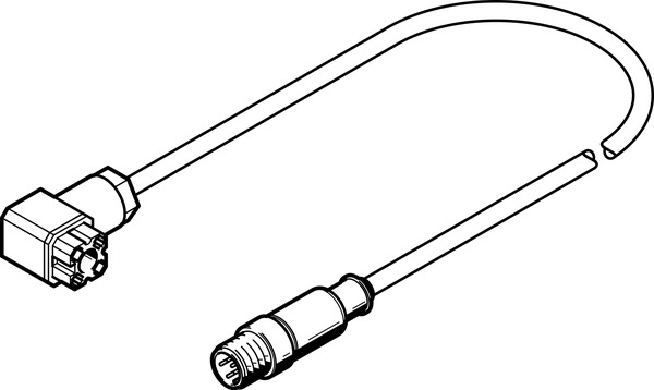 connecting cable NEBC-P1W4-K-0.3-N-M12G5