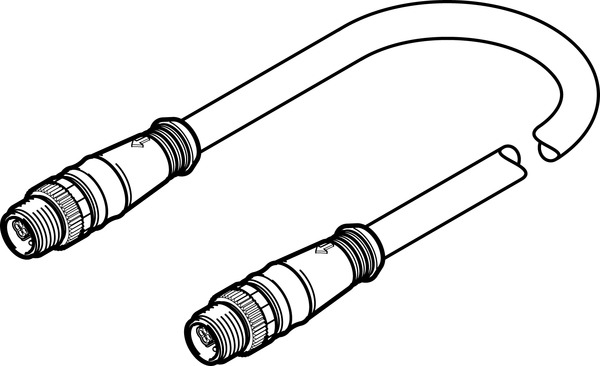 connecting cable NEBC-F12G8-KH-0.25-N-S-F12G8