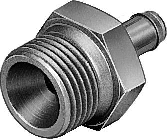 Barbed fitting CN-1/4-PK-4