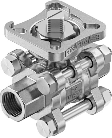 Ball valve VZBE-1/4-WA-63-T-2-F0304-V15V15