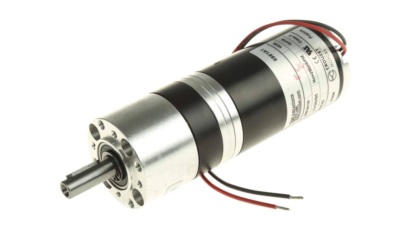 Crouzet Brushed Geared, 20 W, 24 V dc, 3 Nm, 324 rpm, 8mm Shaft Diameter